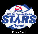 F.A. Premier League Stars 2001, The (Europe) Title Screen